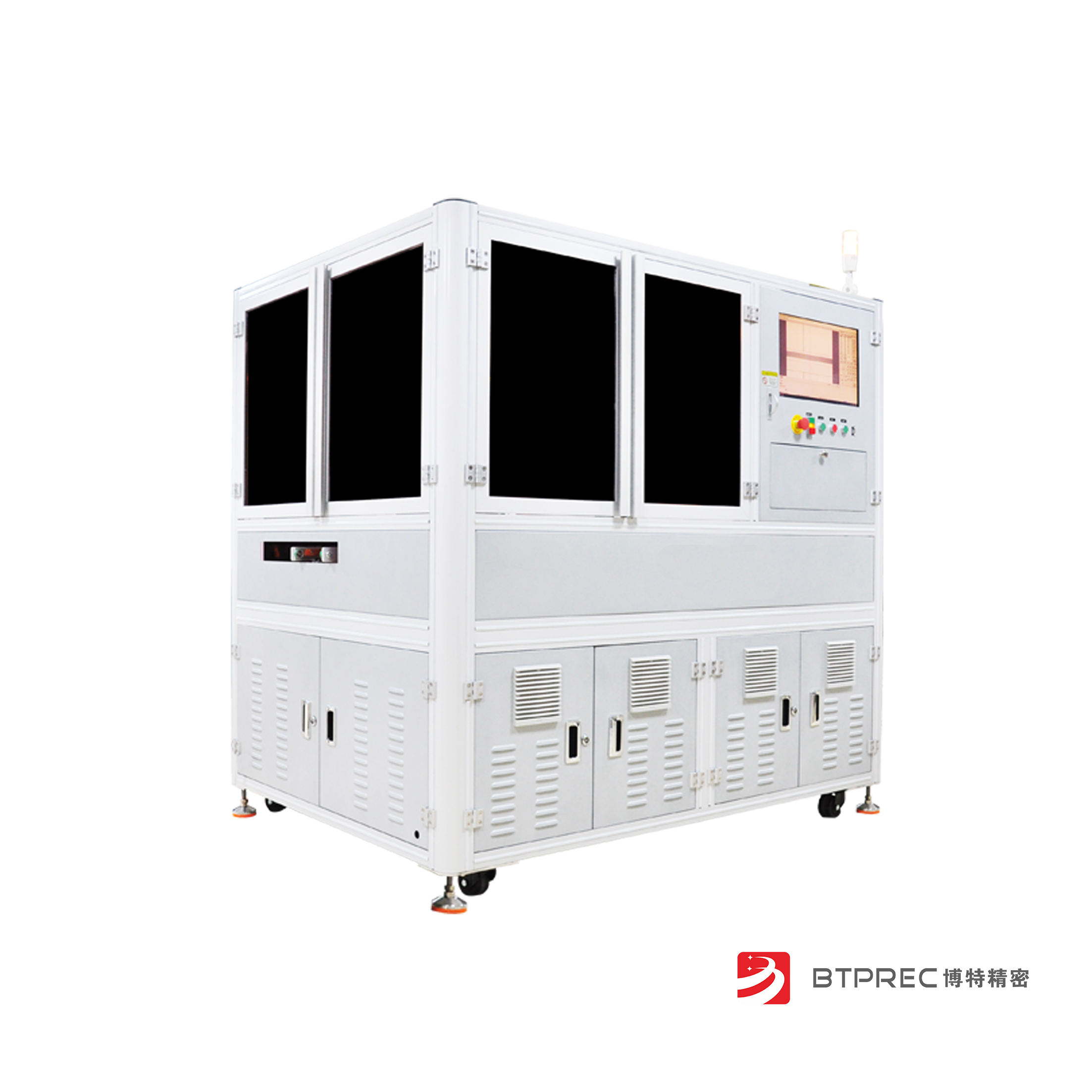 博特精密在线式 PCB 激光镭雕机